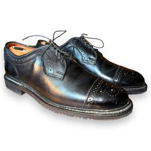 Allen Edmonds Hector Black Leather Comfort Derby Dress Shoe 9